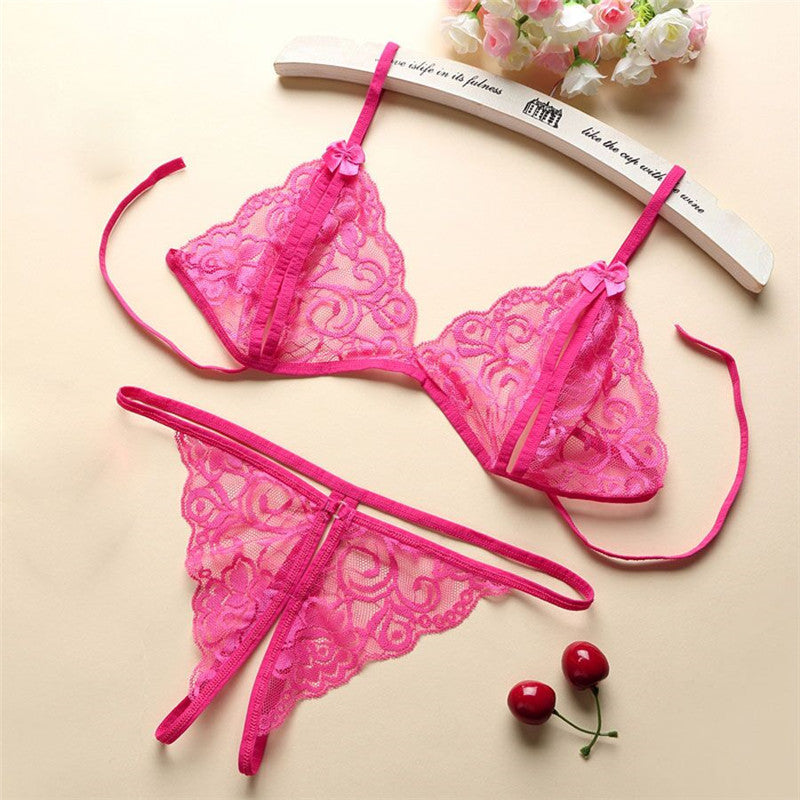 Sexy Lingerie Lace Bra And Thong Suit Cute Exotic Underwear Set Sexy Lingerie