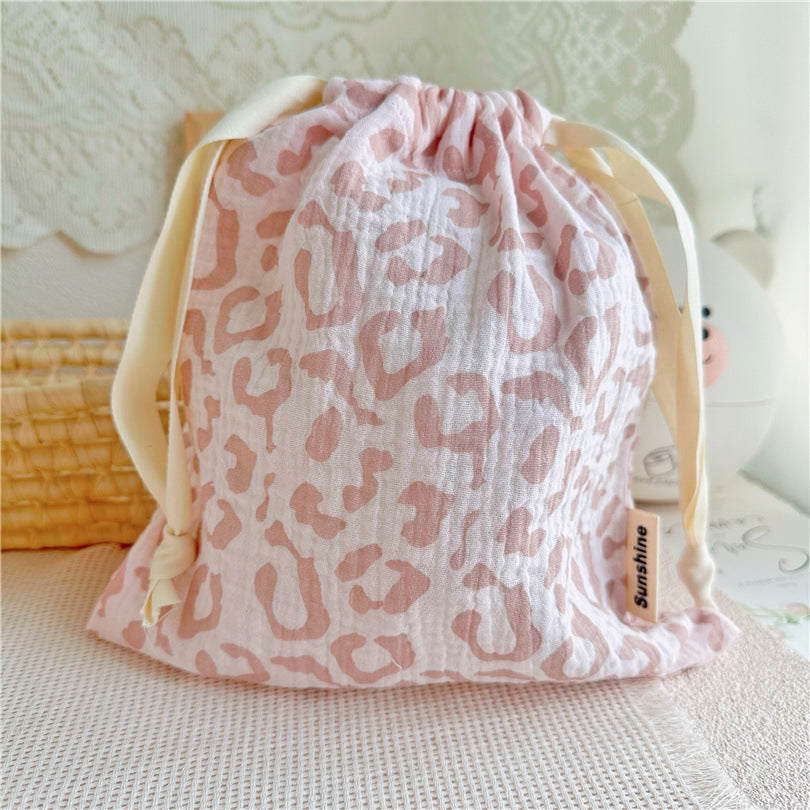 Cotton Cloth Drawstring Home Travel Buggy Bag